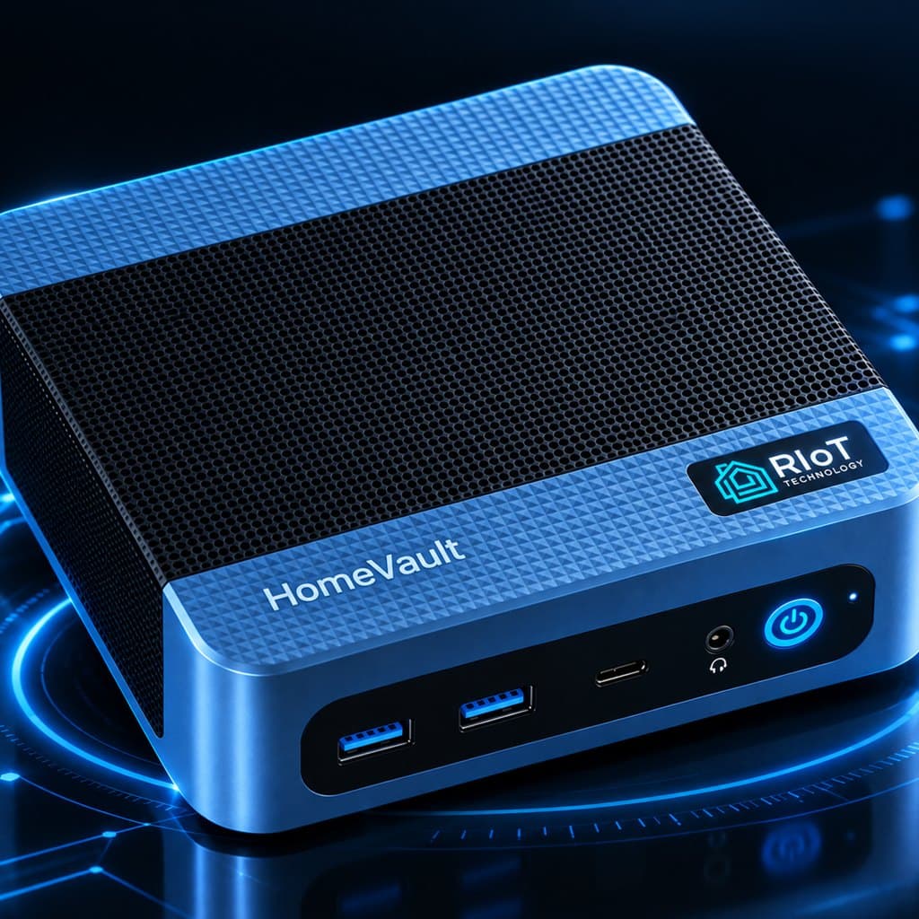 The RIoT HomeVault mini home server